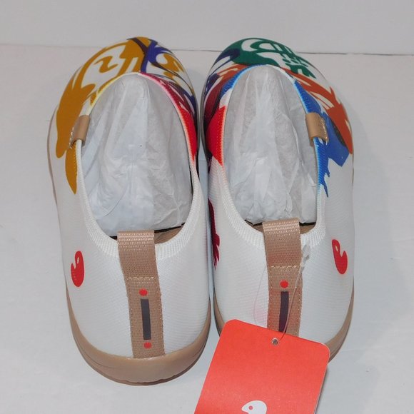 UNI Footwear Womens 10.5 Jazz Carnival Toledo Colorful Slip on Shoes NEW w TAG - Picture 3 of 8